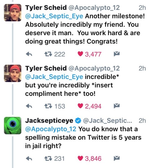 grumpy-pewdiplieyer: Jack + YouTuber’s showing their love!