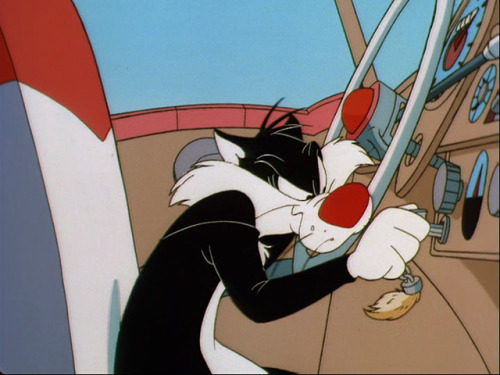 Poor Sylvester, he is one indestructible kitty! XD