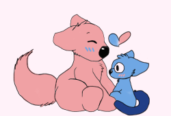 fudge-the-otter:I’m not the best artist in the world but I really love @shellyshockz‘s comic series so I made some fanart with my awful art ;w;D’aww, cuteness! :3