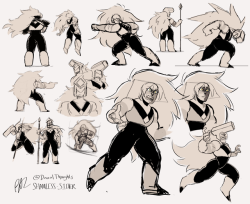 shamless-silver:Some Jasper doodles that