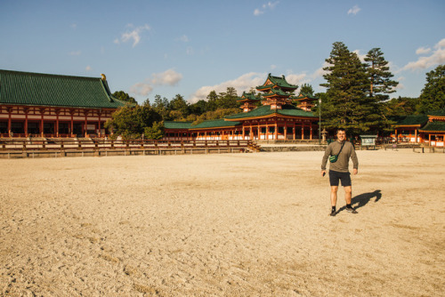 Tuesday 3rd October 2017. 15:30 Kyoto Japan.We then cycled to Heian-jingu Shrine about 10/15 minutes