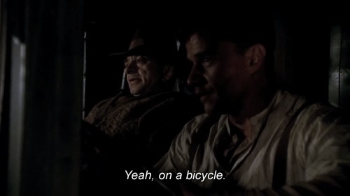 ”Let me ask you, do you find the phrase “Christ on a bike” offensive?”( you, me and the apocalypse s