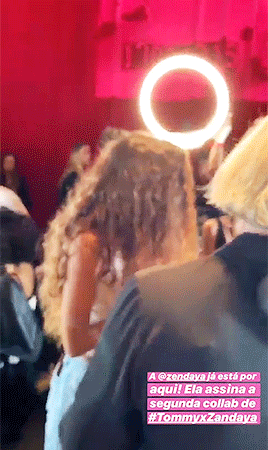 zendaya-source: Zendaya at the Tommy x Zendaya fashion show during NYFW at the Apollo Theater in NYC