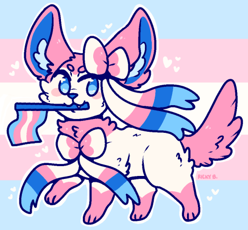 riccardodirigo:Sylveon with the Trans Pride