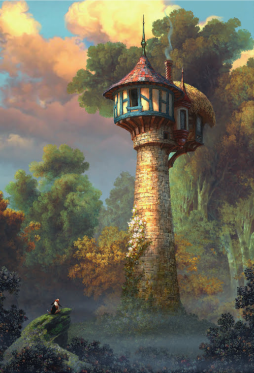 Visual development from The Art of Tangled by Lisa Keene, Craig Mullins, Laurent Ben-Mimoun, and Cla