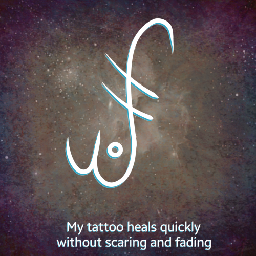 &ldquo;My tattoo heals quickly without scaring and fading&rdquo; draw it near your tattoo fo
