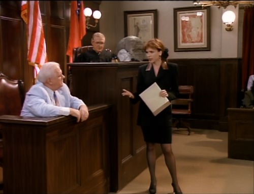  Evening Shade (TV Series) S4/E4 ’Witness for the Prosecution’ (1993), Ava has to cross-