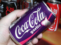 gransmells:  medicluigi:  elemeno-pee:  What the shit    EVERY SINGLE TIME I SEE THIS ON MY DASH THERES SOMETHING ABOUT WARIO IN THE COMMENTS AND EVERY SINGLE TIME IT MAKES ME LAUGH SO PLEASE APPRECIATE THIS GARLIC COCA COLA SPECIALLY MARKETED FOR WARIO