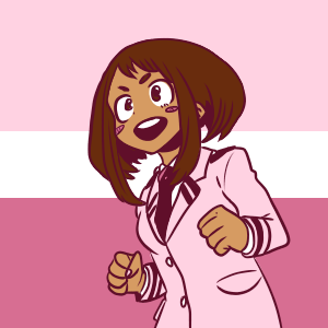 cherry blossom bi/trans ochako icons! pls like/rb if using!happy bday ochako!