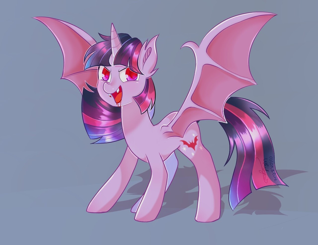 whiskyicepm:  TwiBat :3 Collab with @ch-chau . She sketched and i lined and did the