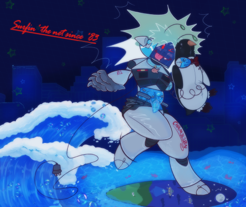 Really Nervous To Post This Lol But Here's My Electric Dreams/robot Version Of Mu Main OC Iggy :) This