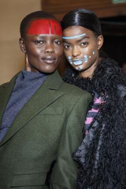 aetsogard:  Grace Bol and Adau Mornyang at Vivienne Westwood Fall 2014