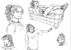 mimbrariart:  Sketches of Maddox and Evan