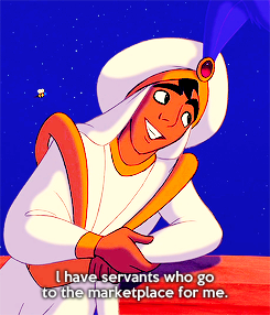 mickeyandcompany:  Fun fact: Whenever Aladdin tells a lie, the plume on his hat falls. 