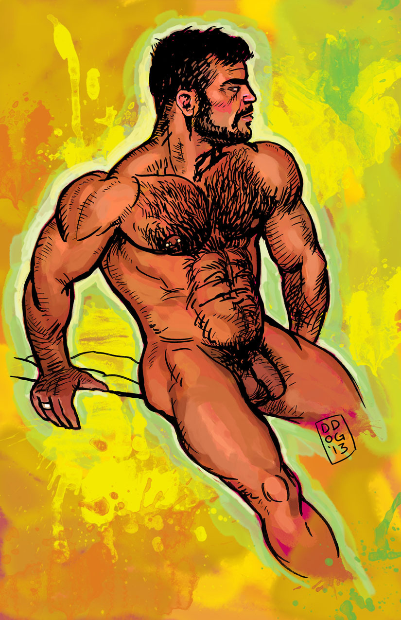 roganrichards:  dogspunk:  Digital painting I did today from a 20 min live model