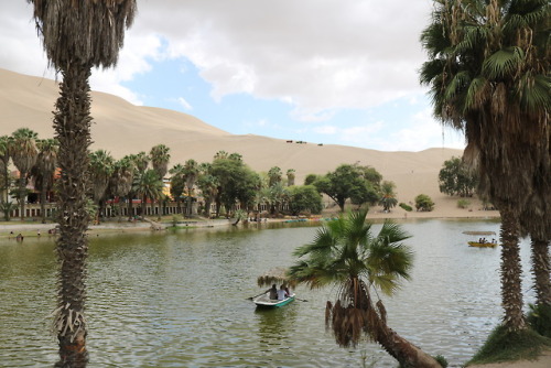 Huacachina (waka-cheena)One of the most surreal destinations on our trip brought us to this real lif