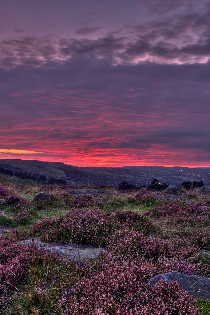 brutalgeneration:  Ilkley Moor at Dusk (by James Whitesmith) 