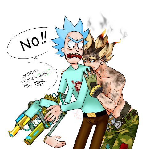 Another Rick/Rat Crossover !You can test your pop-culture by finding all the arms references! E
