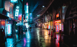 teemujpeg: Shinbashi, Tokyo, in the rain.