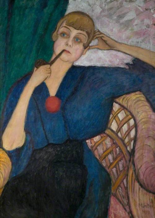 artist-munter: Anna Roslund (1891–1941), 1917, Gabriele Munterhttps://www.wikiart.org/en/gabriele-mu