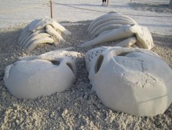 weallheartonedirection:  Winner of this years sand sculpture contest
