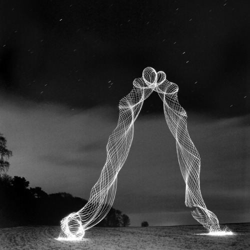 sixpenceee:Tornados of light by Martin Kimbell. Check out my Facebook | Instagram | Scary Story Webs
