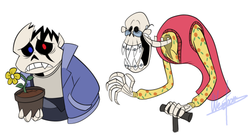 weretoons:I drew all the skeletons from Bonely Hearts Club. I’m actually really proud of how they tu