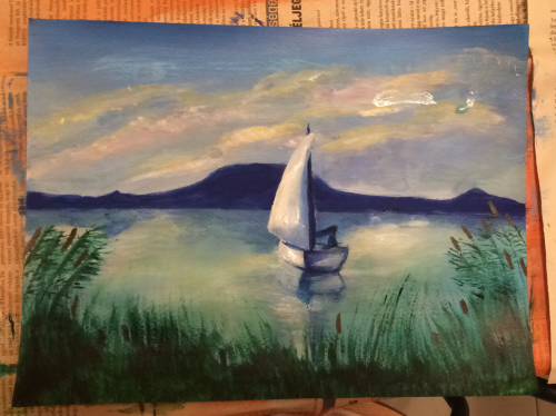 Balaton Acrylic Paintings From 2020.