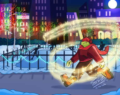 Sooo I signed up for the rottmnt secret santa on twitter and made this! This was so exhilarating to 