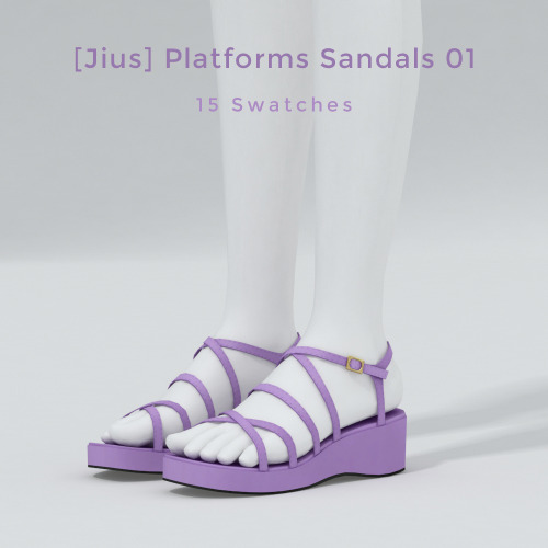 Retro Collection Part 2- Shoes [Jius] Leather Pumps 0515 swatches4k+ Polygons———&m