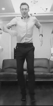 hiddlestoned-and-lokid:  fishcustardandthecumberbeast:  sometimesneurotypical:  h-i-d-d-l-e-s:  Tom Hiddleston aka God Of Dance (x)  is he even legal?  HOW ARE HIS LEGS THAT LONG?!  HOW IS HE DANCING ON A HARDWOOD FLOOR WHILE WEARING SOCKS AND NOT FALLING