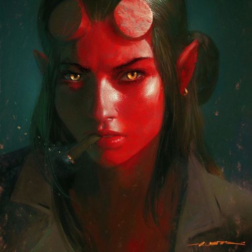 ::Hellgirl:: …inspired by @artofwarrenlouw. In between business I have managed to do a new 