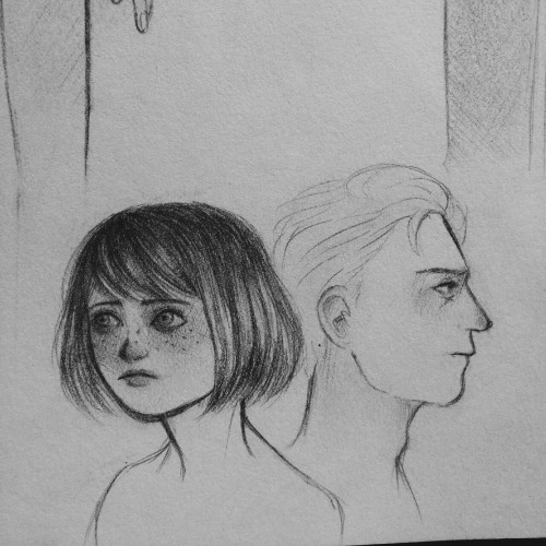 My drawings of Max and Nathan