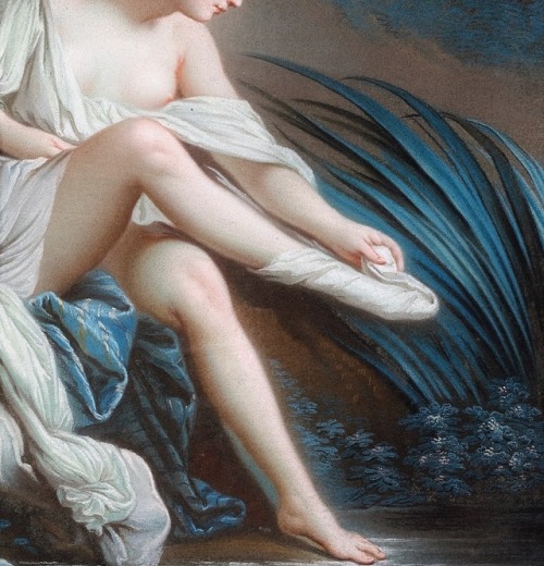 moerae:Nymph Bathing (detail) circle of François Boucher