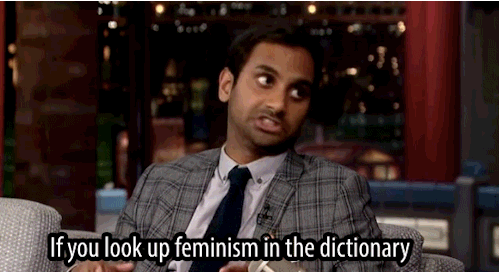 lolololori:Aziz after barely anyone clapped for feminism
