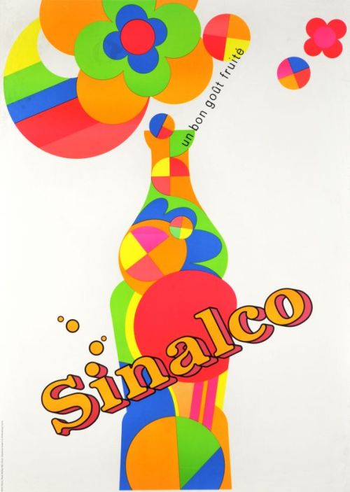 Ruedi Kulling, advertising poster for Sinalco, 1968. Switzerland. Source