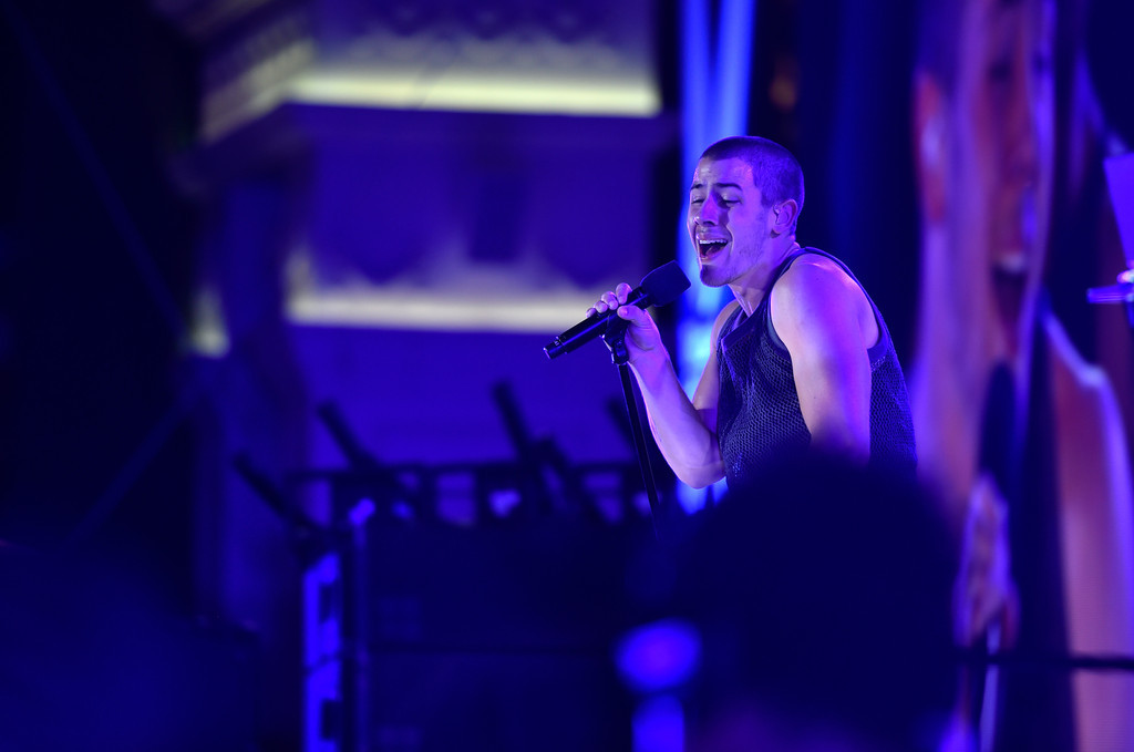 jobrosnews:  Nick Jonas performs onstage during The iHeartRadio Summer Pool Party