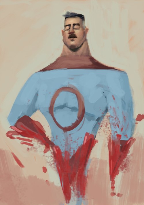 Il pin-up del giorno: Omniman secondo Paul Nguyen.xombiedirge: Omni-Man by Paul Nguyen