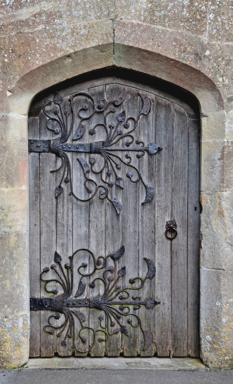 medievalvisions:South Door of St. Mary’s Church in Meare, Somerset by phajus.