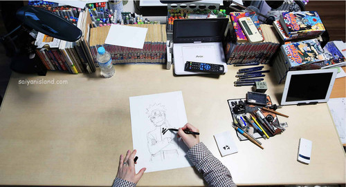 Kishimoto's Work Place