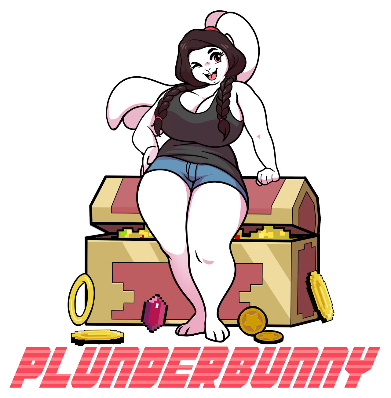 booster-pack-arts:Another commission for @plunderbun. She’s the bomb diggity.