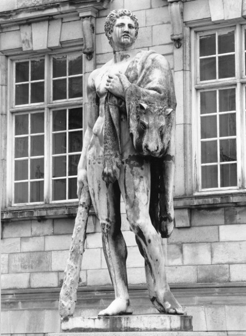 hismarmorealcalm:Thorvaldsen Statue of Hercules 1843  Christiansborg Slot  Copenhagen Denm