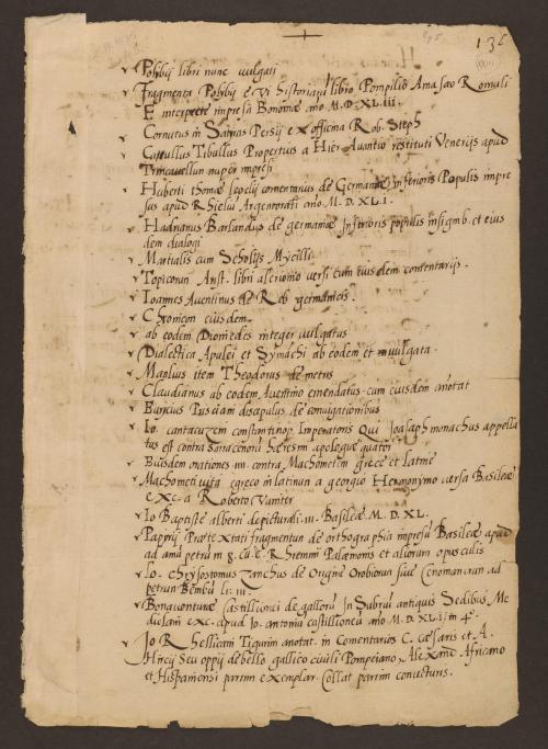 We’re going meta with LJS 431, a handwritten list of manuscript and printed books. The li