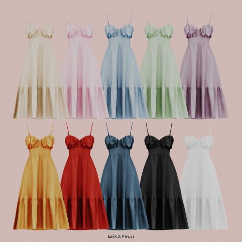  - ̗̀ Erika Dress ̖́- (TS4)Download: Patreon | My Blog (May, 21st)New Mesh | Whole Body.Base Game Co