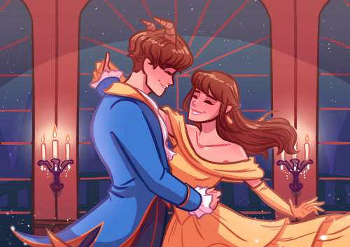 Tale as old as time (Commission)I had a lot of fun turning @awesompossom on Instagram and his girlfr