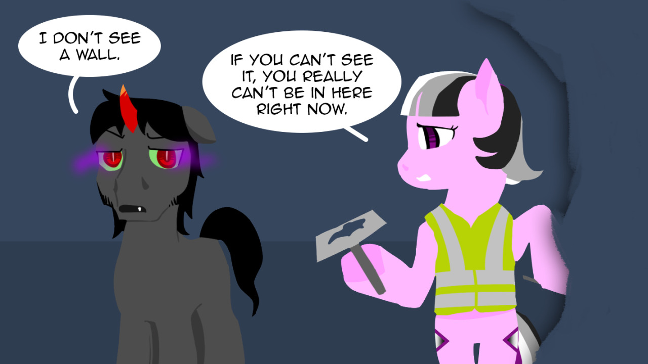 ask-acepony:askpun:Uh oh. Artwork by                   Curious Glaistig  Photography