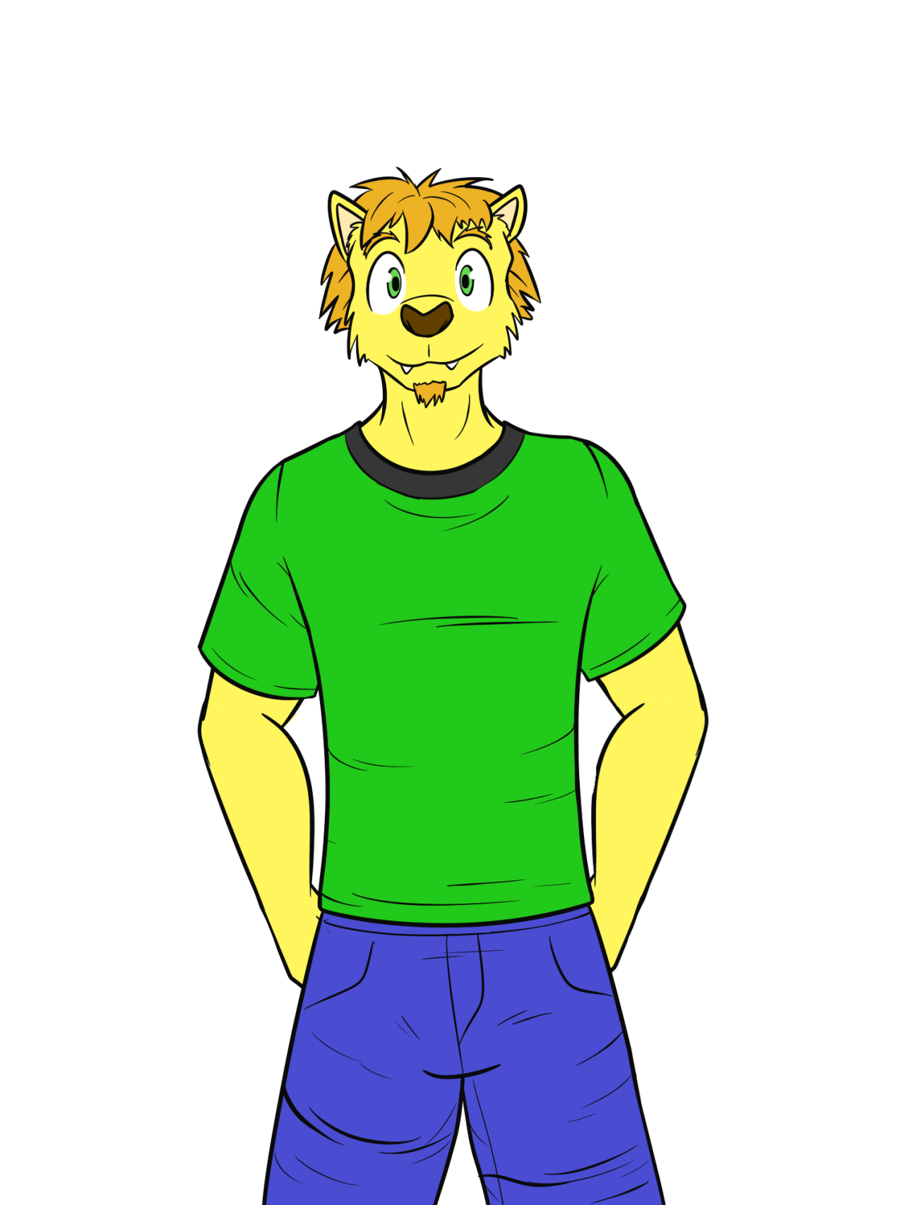 Lion dude in some normal clothing.  Have a plan for the guys, been busy working