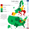 Credit rating across the US and the EU. “Credit Rating” means the likelihood of a particular state or country to pay back its debts. The better the rating, the safer the place is to invest. 2020 data 🇺🇸🇪🇺🗺️