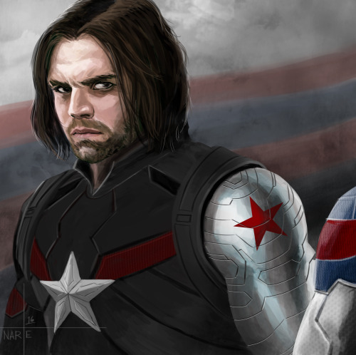 nartnart:Captains of America: Sam Wilson, Steve Rogers, Bucky BarnesSee my portfolio and my instagra