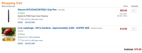 iguanamouth:  i went to order another tablet pen on amazon because i lost my last